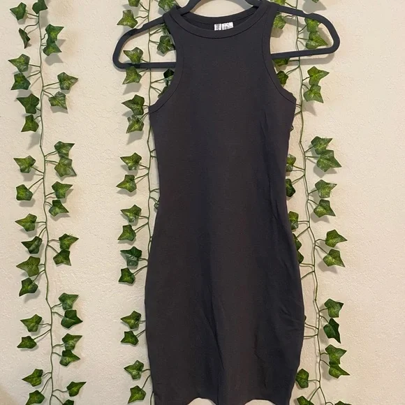 h&m bodycon black dress Halter Neck Multicolour Tie Dye Midi Bodycon Mesh Dress main image 0
